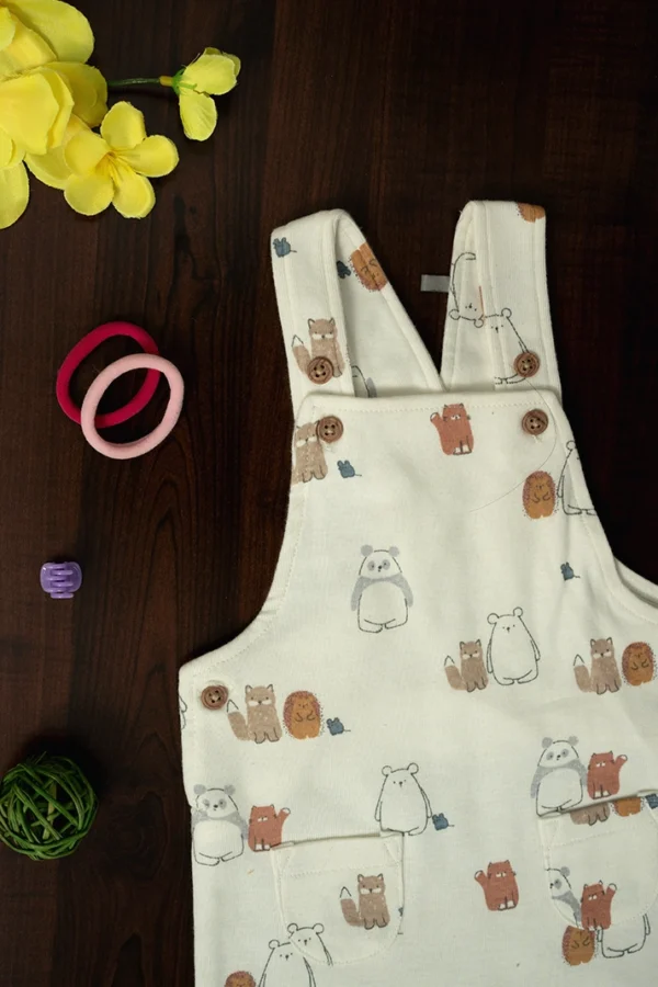 Cartoons Printed Dungaree - Image 2