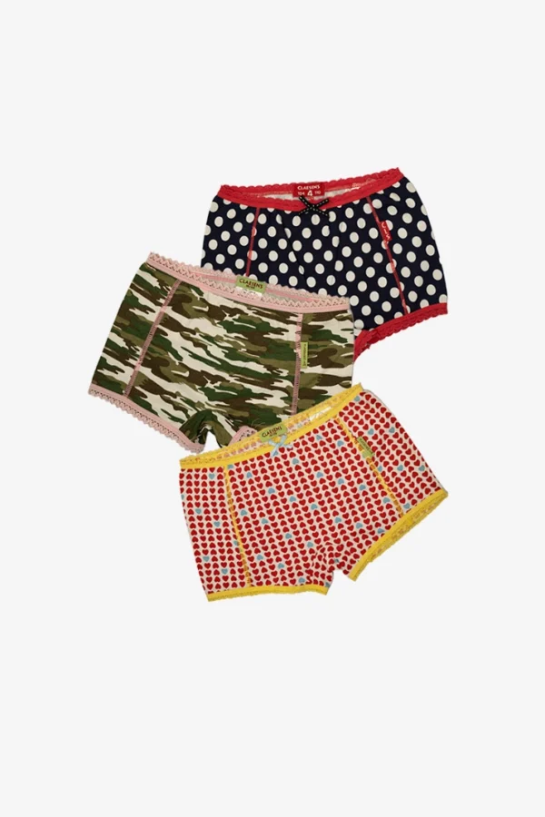 Multi Color Printed Girl's Panties (pack of 3)